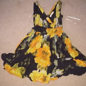Yellow flower dress